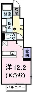 ノーブル川内【1階】の間取り