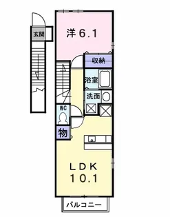 ルミナスNISHIHARA【2階】の間取り