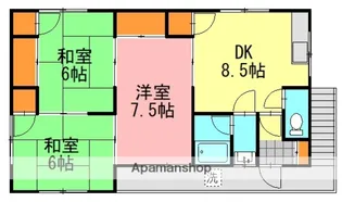 宮脇アパート【1号室】の間取り