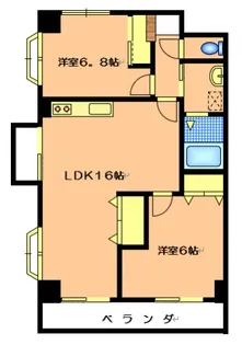 グランシャリオ【401号室号室】の間取り