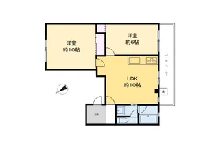 コーポ常通【202号室号室】の間取り