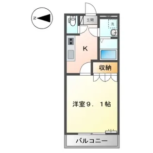 ハッピーキャニオン【2階】の間取り