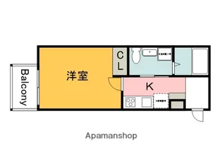 REVE上安【1階】の間取り