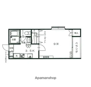 ベルビュー松井C【1階】の間取り