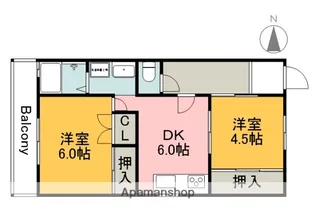 ドルチェ(八木6丁目)【104号室】の間取り