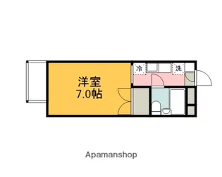 コーポ下向【106号室】の間取り