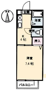 アブニールS【0101号室】の間取り