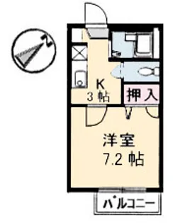 セフィラかわさき【0202号室】の間取り