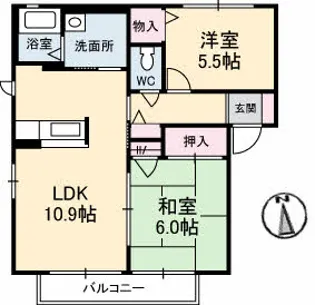 パストラルコート【2階】の間取り
