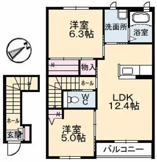 ドリームフォレストS【2階】の間取り