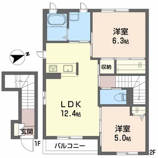 ドリームフォレストS【2階】の間取り