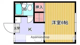 コーポヨシザキ【1階】の間取り
