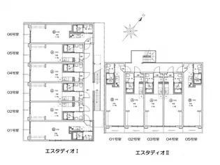 エスタディオⅠ【201号室号室】の間取り