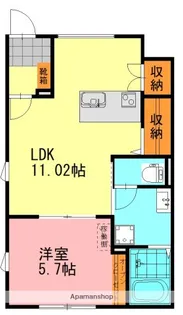 シンビオシスM7【1階】の間取り