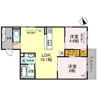 ルミナスS2【3階】の間取り