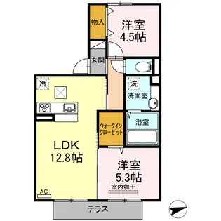 エスペーロ【1階】の間取り
