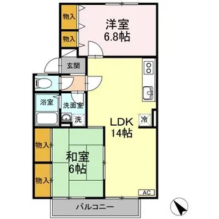 セジュールうえすぎ【203号室】の間取り