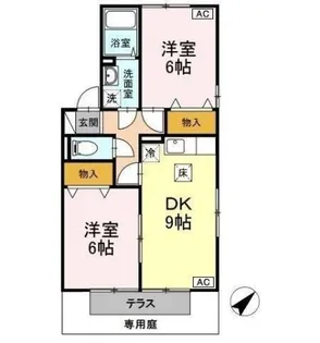 アネックス 弐番館【101号室】の間取り