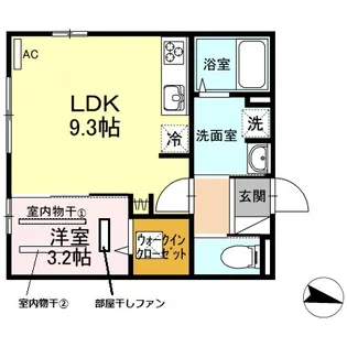 アップス大町DⅡ【1階】の間取り