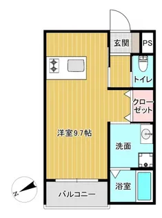 LE RIVAGE 大町東(ル リバージュ 大町東)【303号室号室】の間取り