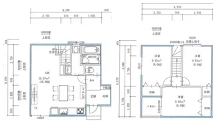 広島県広島市安佐南区上安2丁目【テラスハウス】の間取り