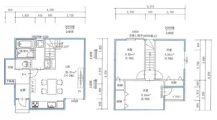 広島県広島市安佐南区上安2丁目【テラスハウス】の間取り