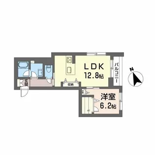 メゾンドノアール【2階】の間取り