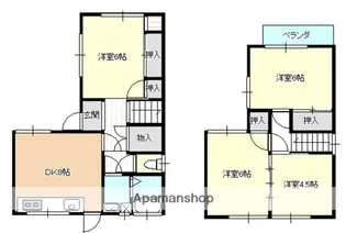 広島県広島市安佐南区西原2丁目【一戸建】の間取り