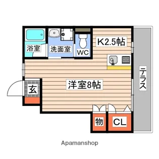 VILLA MACARON【1階】の間取り