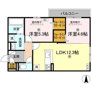 campanella山本【2階】の間取り