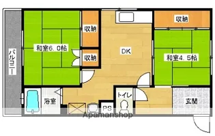 新宅第1ビル【101号室】の間取り