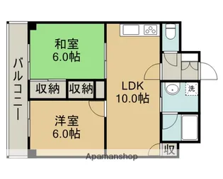 ノワール西原【5階】の間取り