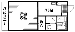 セフィラSSK A棟【0203号室】の間取り
