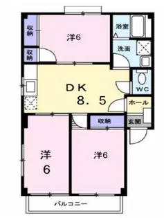 光明館【3階】の間取り
