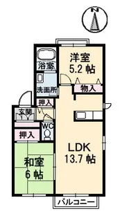 ディアスセレナK【0204号室】の間取り