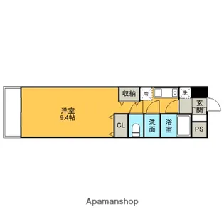 グラビスコート西原駅前【6階】の間取り