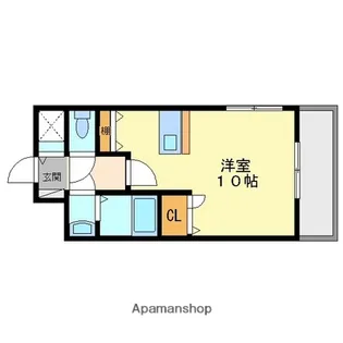 グラビスコート西原【3階】の間取り