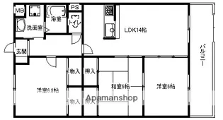 ユーミー東原【2階】の間取り
