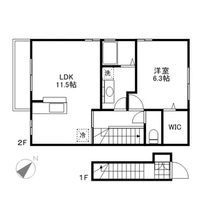 カーサベルデ【2階】の間取り