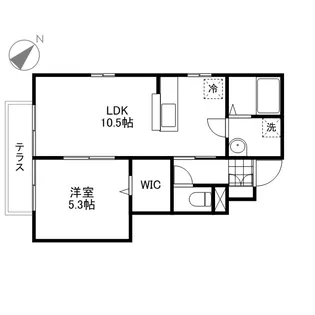 カーサベルデ【1階】の間取り