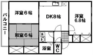 ファミール宗本C棟【2階】の間取り