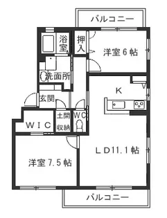 メイプルヒルズ【2階】の間取り
