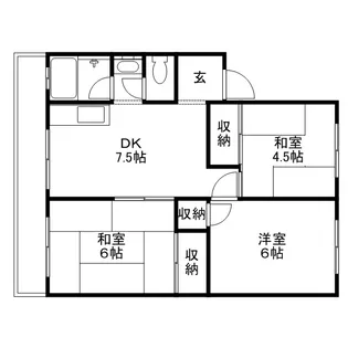 米尾マンション【201号室号室】の間取り