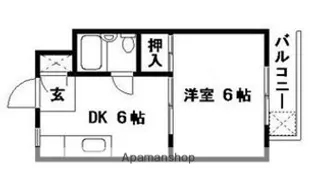野地ハイツ【2階】の間取り