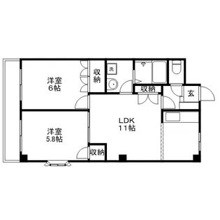 COMMUNITY TOWN【2階】の間取り