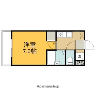 ラフィアン長楽寺【1階】の間取り