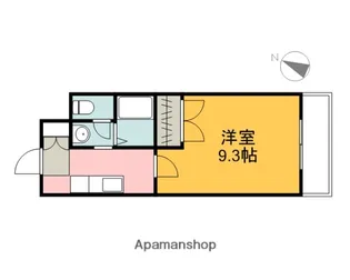 メゾン高取【201号室】の間取り