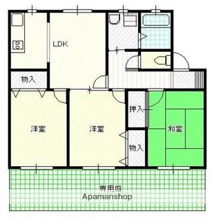 アルカディア高井【103号室】の間取り