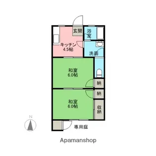 佐々木ハイツ【102号室】の間取り