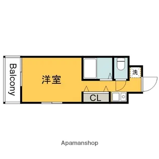 ウィンディア海老園【513号室】の間取り